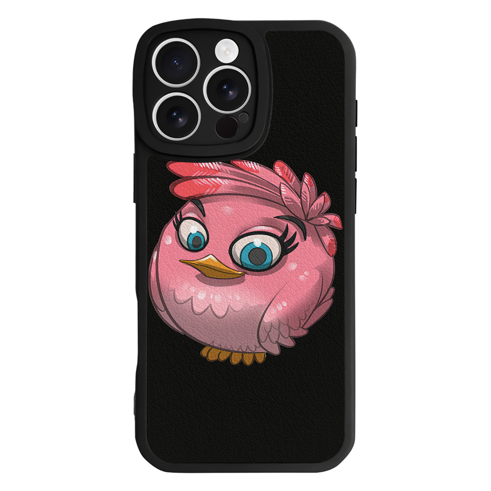 （画像用） Angry Birds アングリーバード 【iPhone 16シリーズ対応】シリコンスマホケース（レザー調） 材質：シリコン